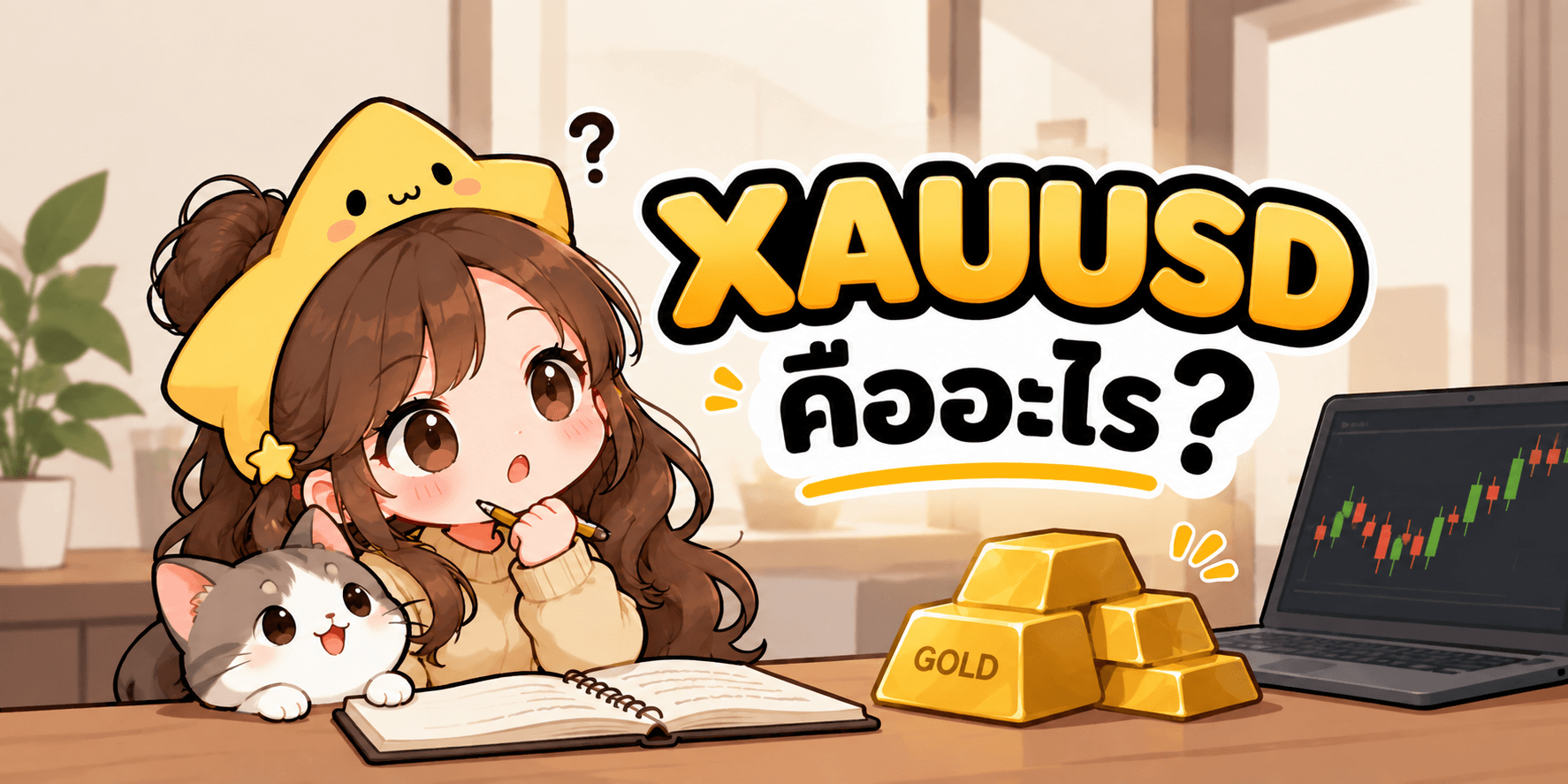 ภาพประกอบแนวคิดพื้นฐานของสัญลักษณ์ XAUUSD